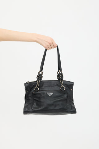 Prada Leather Screw Bag