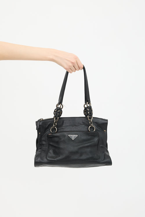 Prada Leather Screw Bag