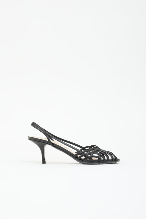 Prada Leather Slingback Sandal