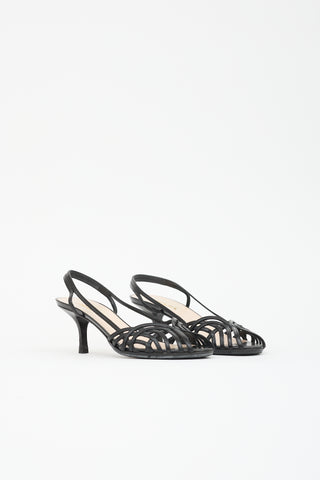 Prada Leather Slingback Sandal