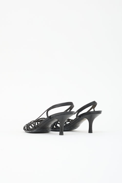 Prada Leather Slingback Sandal
