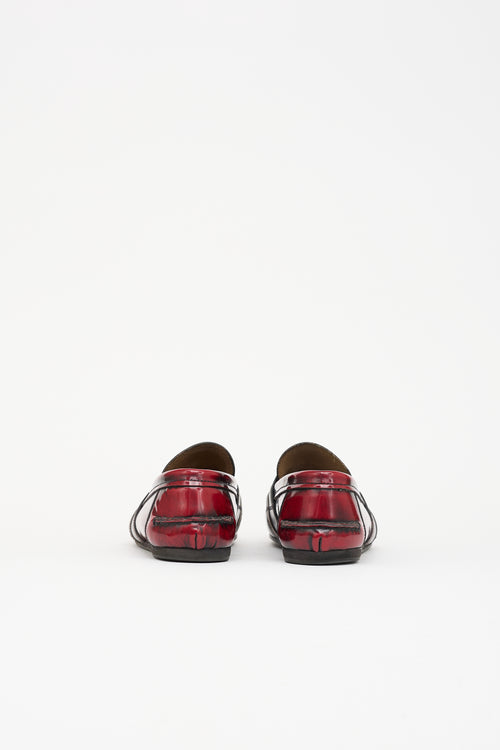 Prada Leather Slip On Loafer