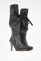 Prada Leather Slouch Boot