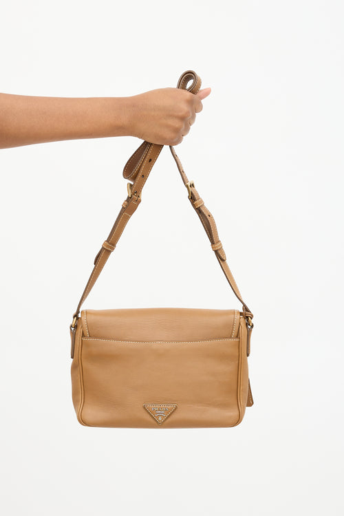 Prada Leather Sound Crossbody Bag
