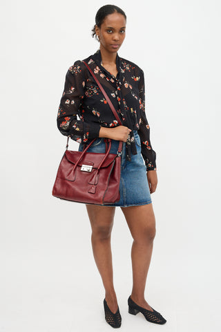 Prada Leather Sound Tote Bag