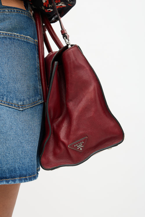 Prada Leather Sound Tote Bag