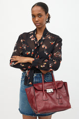 Prada Leather Sound Tote Bag