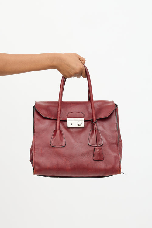 Prada Leather Sound Tote Bag