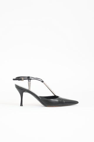 Prada Leather T-Strap Pump