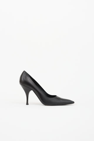 Prada Leather Tapered Pump