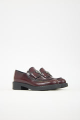 Prada Leather Triangle Logo Loafer