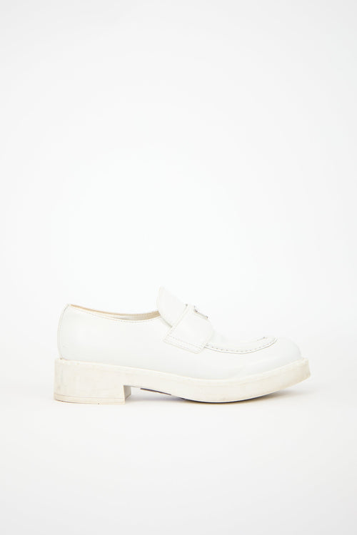 Prada Leather Triangle Logo Loafer