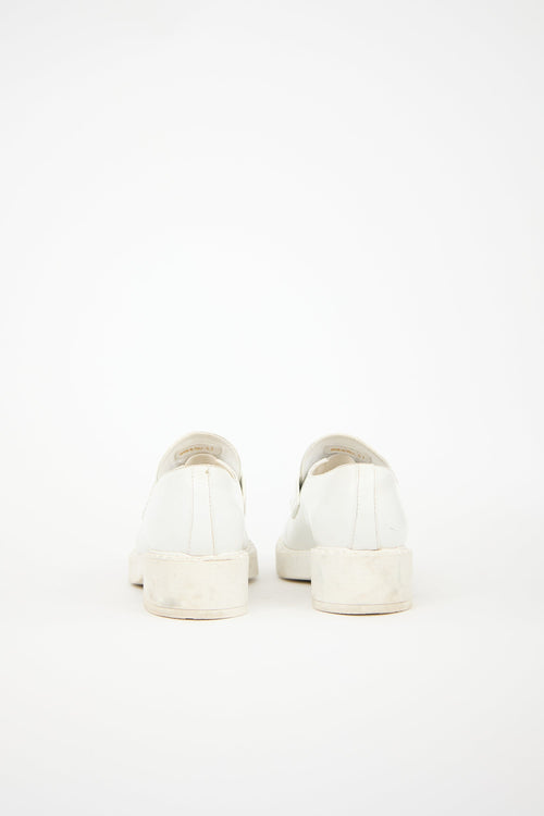 Prada Leather Triangle Logo Loafer