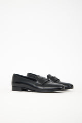 Prada Leather Triangle Logo Loafer