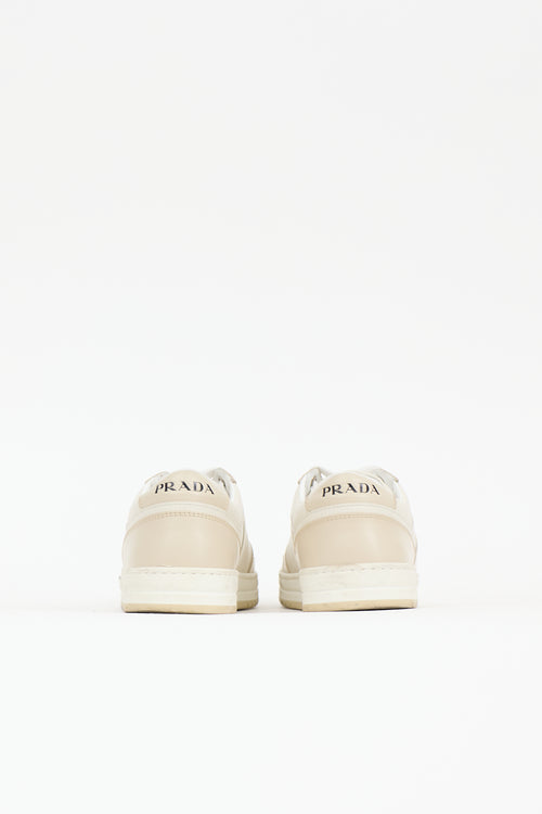 Prada Leather Triangle Logo Sneaker