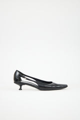 Prada Leather Cut Out Heel
