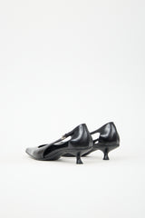 Prada Leather Cut Out Heel