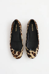 Prada Textured Hair Printed Flat