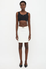 Prada Logo Cropped Tank Top