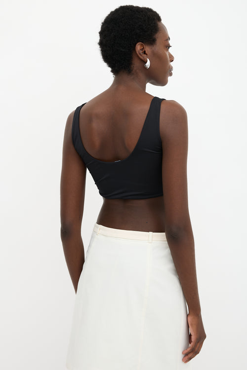 Prada Logo Cropped Tank Top