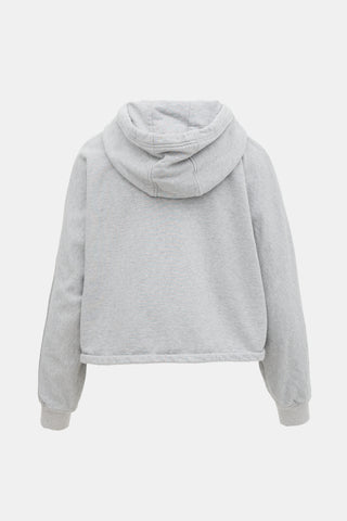 Prada Logo Zip Hoodie