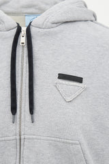 Prada Logo Zip Hoodie