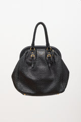 Prada Madras Leather Frame Bag