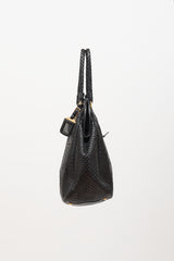 Prada Madras Leather Frame Bag