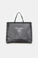 Prada Mesh Sequin Logo Tote Bag