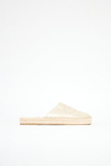 Prada Metallic Leather Espadrille Mule