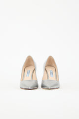 Prada Metallic Leather Pump