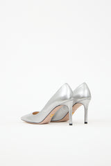 Prada Metallic Leather Pump
