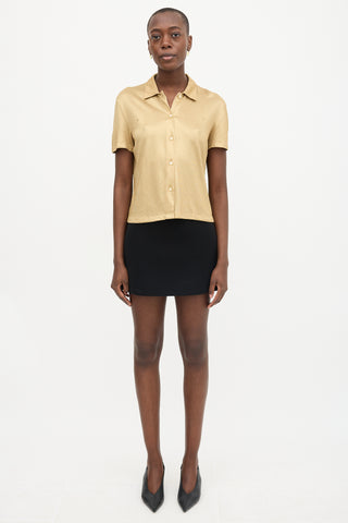 Prada Metallic Knit Shirt