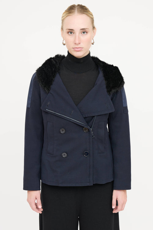 Prada Faux Fur Hood Jacket