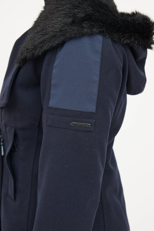 Prada Faux Fur Hood Jacket