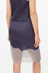 Prada Navy Linen & Silk Co-Ord Set