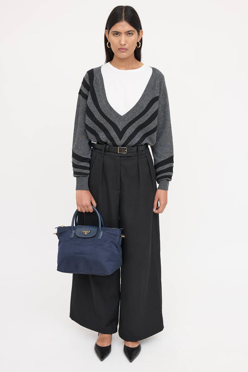 Prada Tessuto Nylon & Saffiano Tote