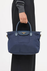 Prada Tessuto Nylon & Saffiano Tote