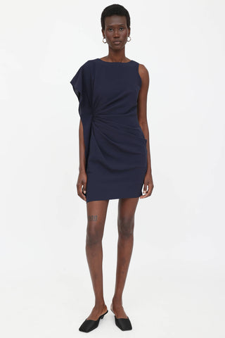 Prada Ruched Asymmetrical Dress