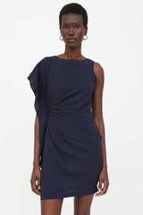 Prada Ruched Asymmetrical Dress