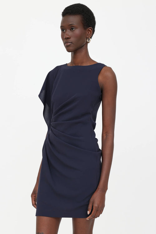Prada Ruched Asymmetrical Dress