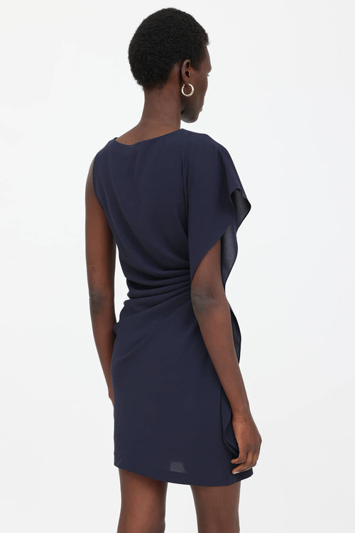 Prada Ruched Asymmetrical Dress