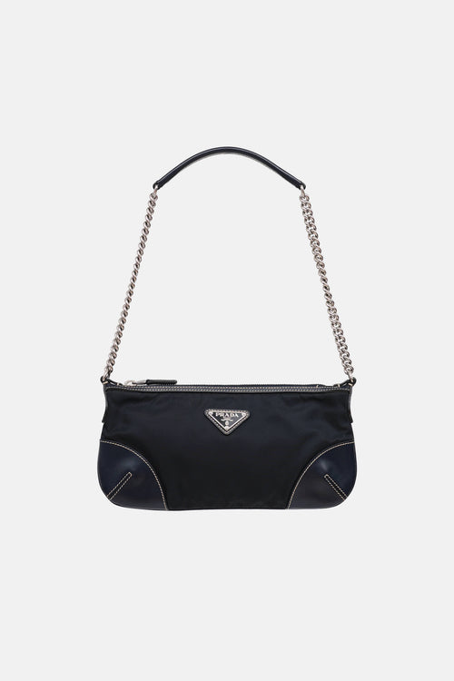 Prada Tessuto Baguette Shoulder Bag