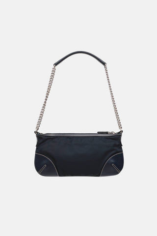 Prada Tessuto Baguette Shoulder Bag