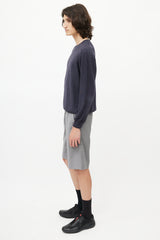 Prada Navy Wool Knit Sweater