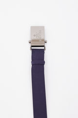 Prada Navy Rectangular Logo Buckle Belt