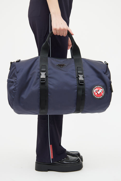 Navy Re-Nylon Marine Duffle Bag