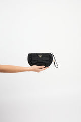 Prada Nylon Bow Wristlet Bag