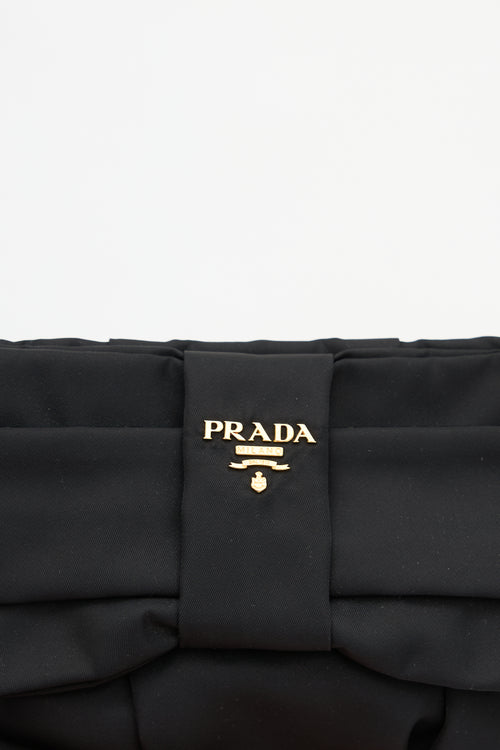 Prada Nylon Bow Wristlet Bag