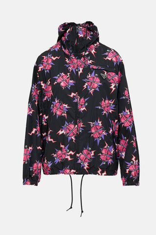 Prada 2019 Nylon Frankenstein Hooded Jacket